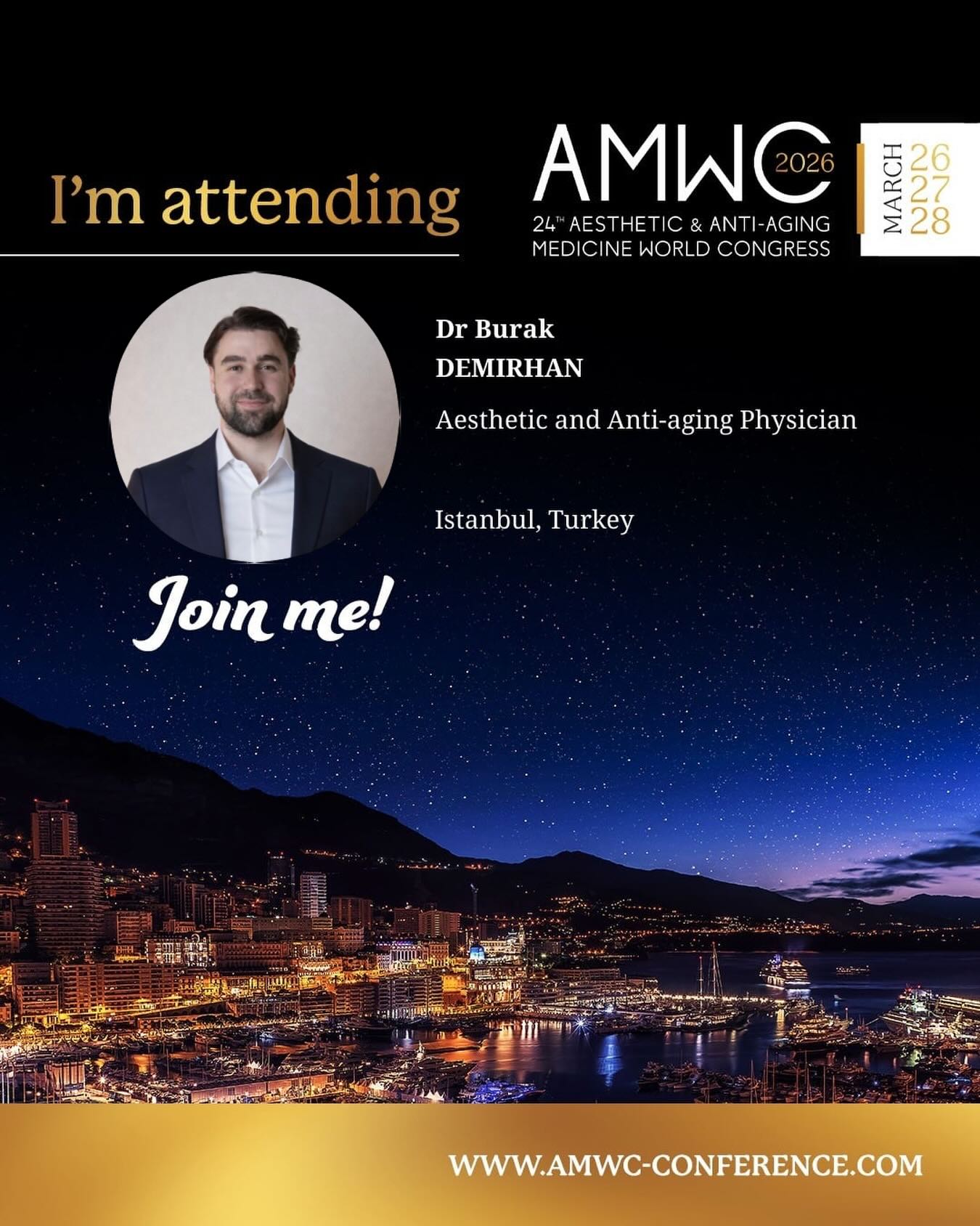I’ll be in Monaco from March 25th to 31st for AMWC202...